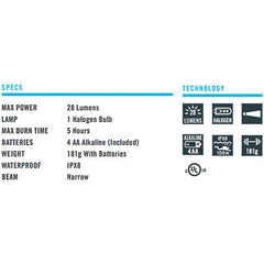 Princeton TEC40 Underwater Dive Torch, Flash light