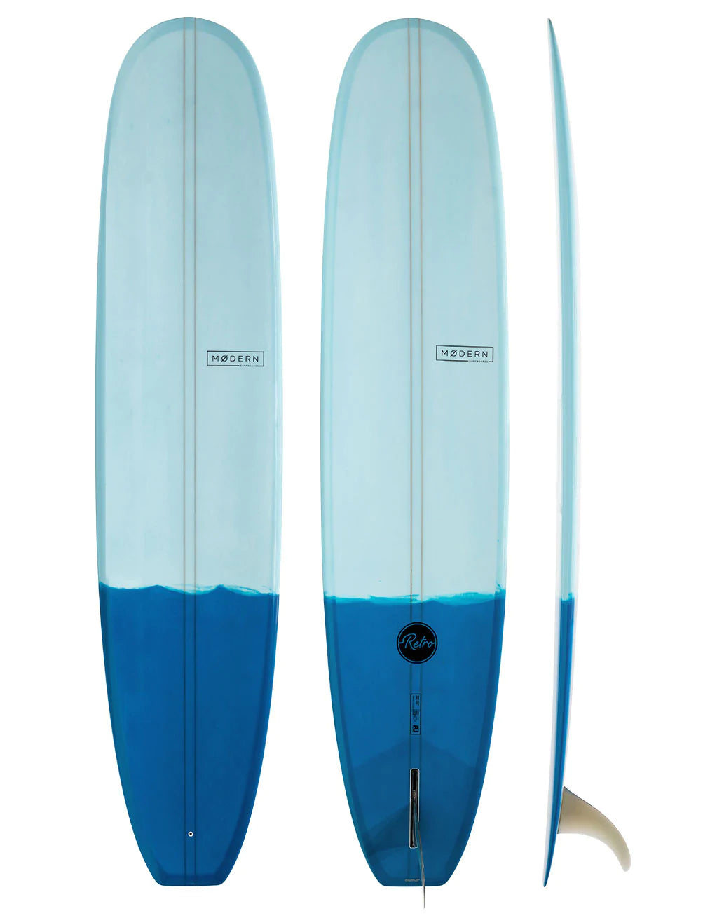 Modern Retro PU Surfboard Longboard Fiberglass Hard