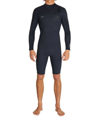 O'Neill Hyperfreak 2mm Long Sleeve Springsuit Chest Zip Wetsuit - Black