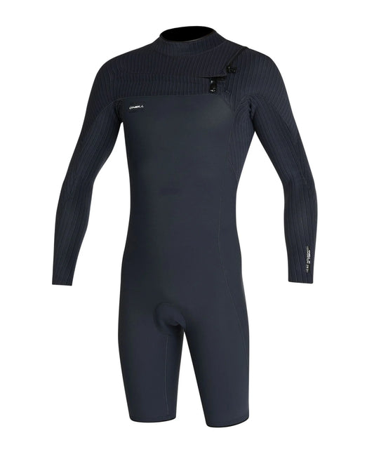O'Neill Hyperfreak 2mm Long Sleeve Springsuit Chest Zip Wetsuit - Black