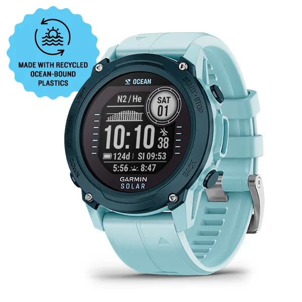 Garmin Descent™ G1 SOLAR Scuba, Spearfishing, Freediving and Fitness Watch